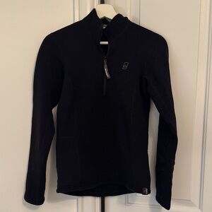 Ansilta Argentina | Black Half-Zip Sweater | S